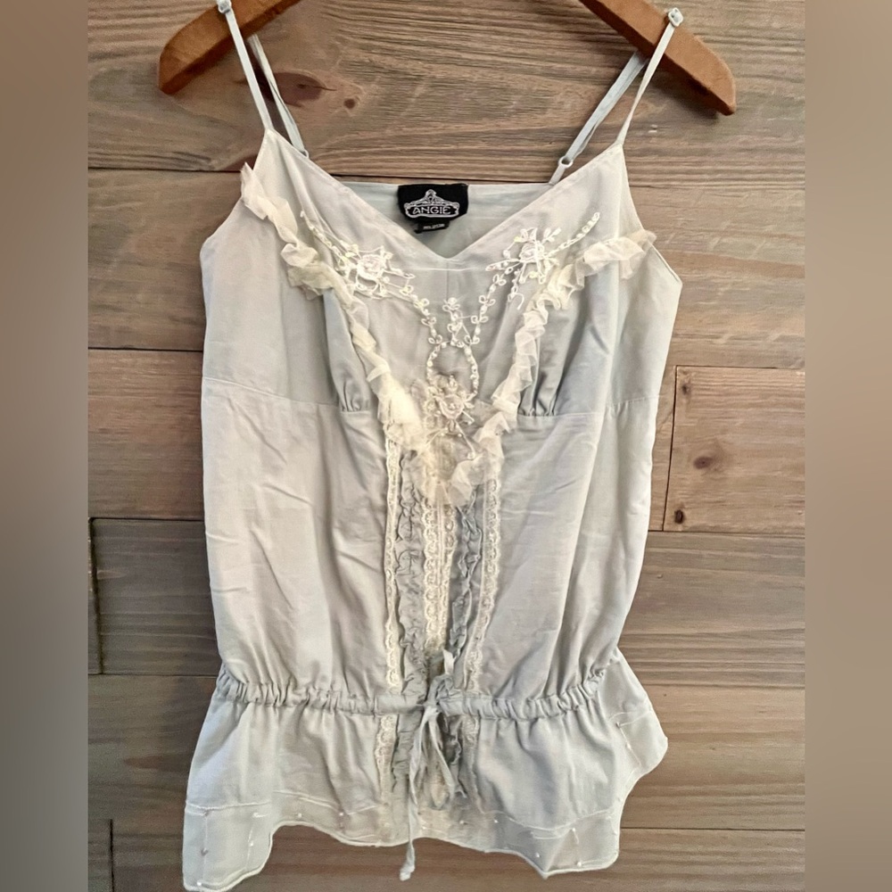 COTTON CAMISOLE COTTAGE CORE COASTAL COWGIRL WHIMSICAL LARGE